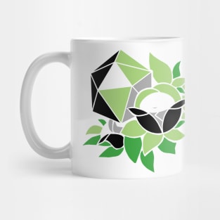 Pretty Poly Rose Aromantic Pride Mug